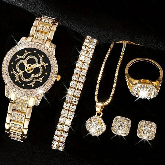 Reloj para Mujer con Diamantes Incrustados - Conjunto Cornucopia - Image 16