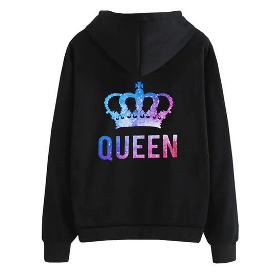 Suéter Hoodie Estampado Animal Print con Cuello Alto Manga Larga para Mujer - Image 9