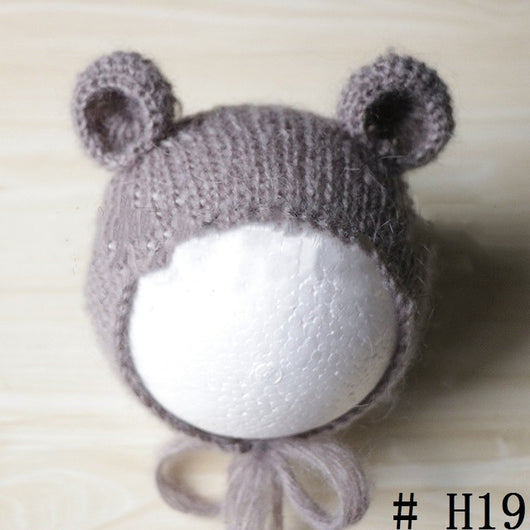 Gorro Suave de Mohair para Fotografía de Bebés - Tejido Artesanal - Image 74