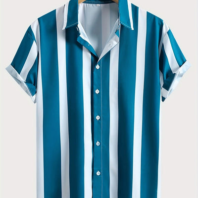 Camisa Casual de Playa con Solapa - Manga Corta para Verano - Image 2