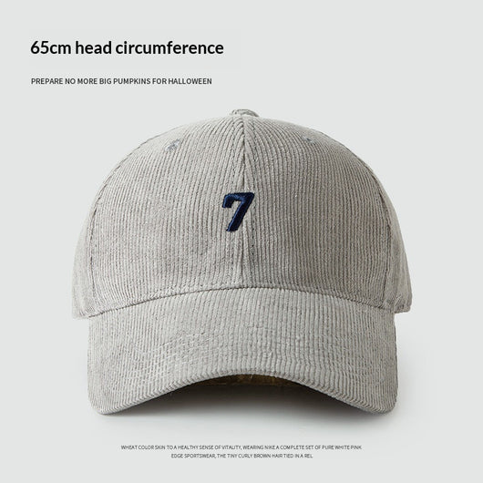 Gorra de Béisbol Pana Ancha Elegante y Versátil para Hombre - Image 6