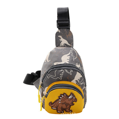 Mochila Infantil Dinosaurio Retro - Bolsa de Hombro Ligera Oxford - Image 3
