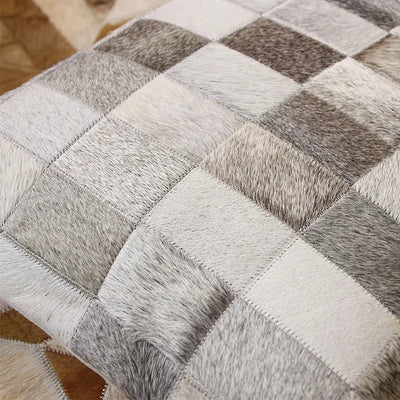 Almohada Decorativa de Piel Sintética con Tejido Entrelazado - Image 9