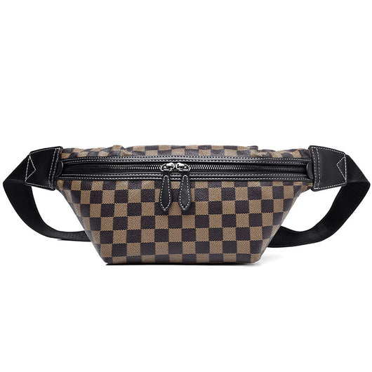 Bolsa Cruzada Cuadriculada para Hombre - Messenger Multiusos con Diseño Moderno - Image 7