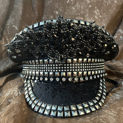 Gorra Plana Azul Marino Elegante con Visera Estructurada - Image 2