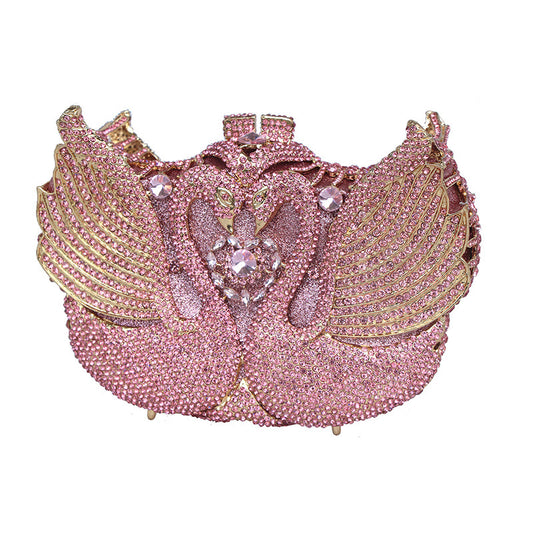 Bolso Pequeño Swan Moon con Lentejuelas y Diamantes - Image 2