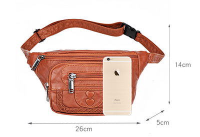 Bolso Bandolera de Cuero Suave Lavado para Mujer - Image 9