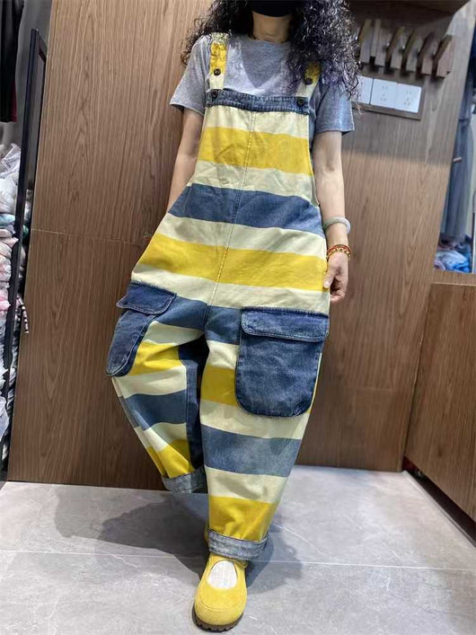 Mono Corto Denim Tallas Grandes con Tirantes e Impresión - Image 21