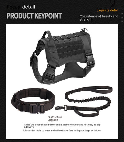 Chaleco Táctico para Perros en Nylon con Cierre Rápido - Image 2