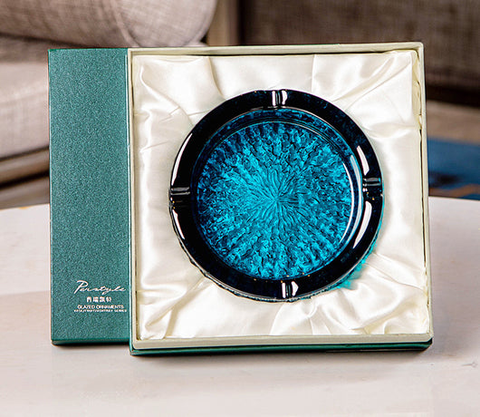 Cenicero de Vidrio Redondo Multicolor - Decoración Elegante - Image 11