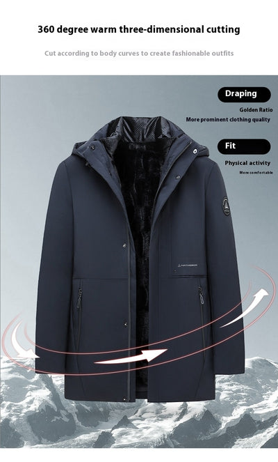 Abrigo de Algodón Grueso Talla Grande para Hombre - Image 9