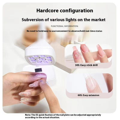 Lámpara de Escritorio con Almacenamiento y Secador de Uñas por Inducción - Image 9