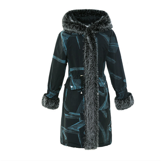Parka Mujer Talla Grande con Cuello de Pelaje - Abrigo de Algodón Premium - Image 5