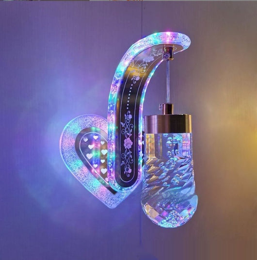 Lámpara de Pared Colgante de Cristal Acrílico Ovalado con Luz Cálida para Hoteles y Dormitorios - Image 7