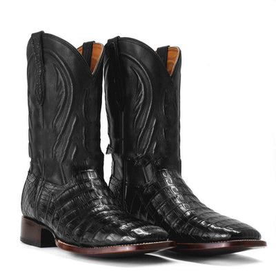 Botas Puntiagudas para Hombre con Costura Ribeteada y Bordado Escocés - Image 5