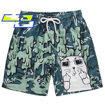 Pantalones Cortos Hip-Hop Hombre Verano Secado Rápido con Estampado - Image 2