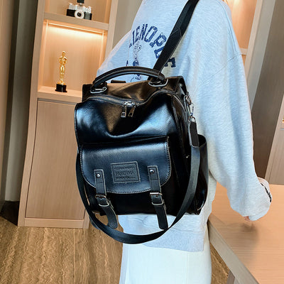 Mochila de Cuero para Mujer - Backpack de Gran Capacidad Elegante para Viajes y Universidad - Image 14