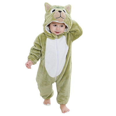 Mameluco Franela Estampado Animales para Bebé 3 Años - Ropa Otoño Europea - Image 17
