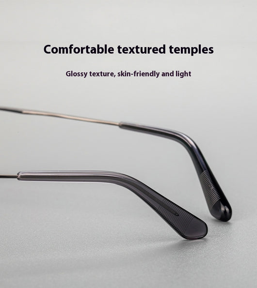 Gafas Retro de Titanio Puro con Montura de Lámina Metálica - Image 15