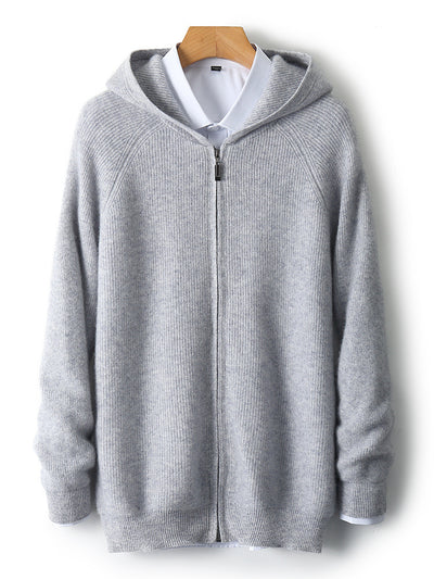 Chaqueta de Punto Suelta y Cálida para Hombre - Image 14
