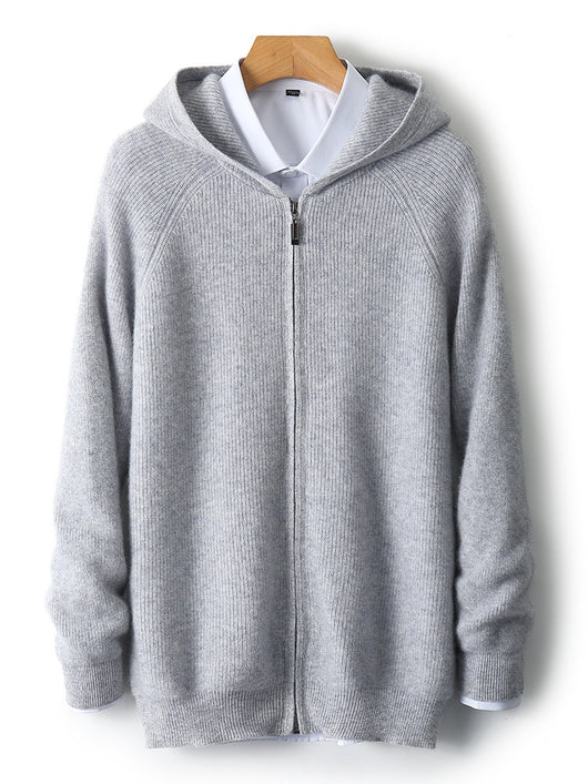 Chaqueta de Punto Suelta y Cálida para Hombre - Image 14