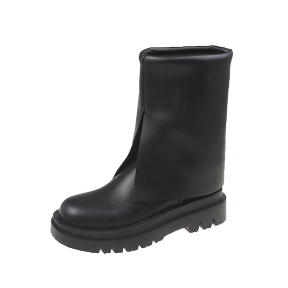 Botas de Cuero Altas Fashion para Mujer