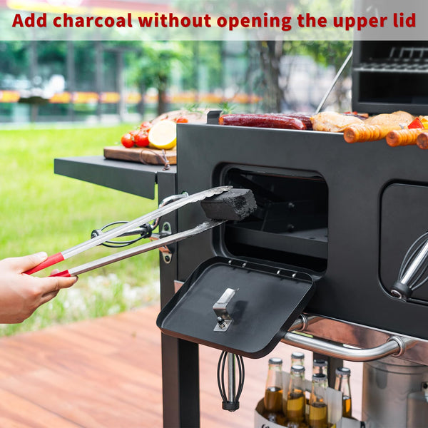 Asador de Carbón Portátil Plegable para Exterior