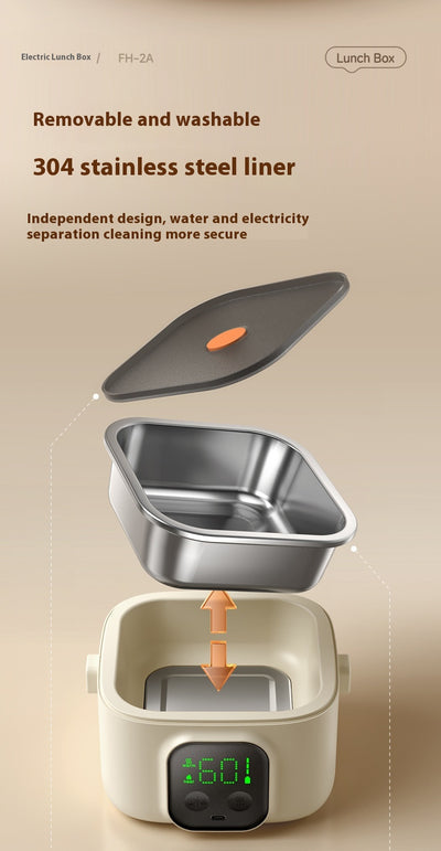 Lonchera Térmica Inteligente con Carga Inalámbrica y Calentamiento sin Agua - Image 8