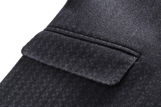 Chaqueta de Traje Casual Ejecutivo Otoño Rayas Flores Talla Grande Hombre - Image 12
