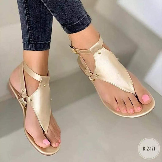 Sandalias Planas Casuales Talla Grande con Hebilla de Playa - Image 15