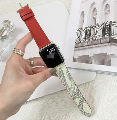 Correa de Reloj de Cuero con Patrón Contrastante - Comodidad Premium - Image 9