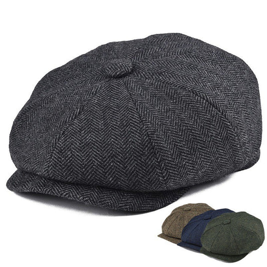 Gorra Newsboy Vintage de Twill - Estilo Casual Trendy