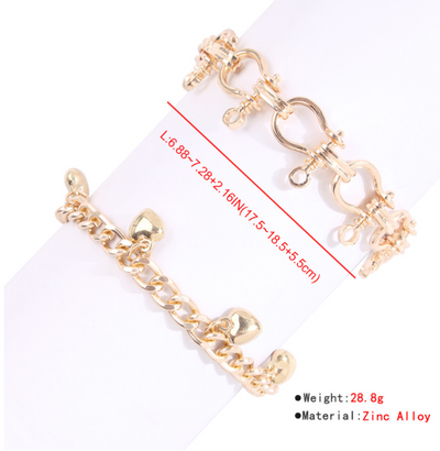 Pulsera de Cadena Gruesa en Aleación - Image 18