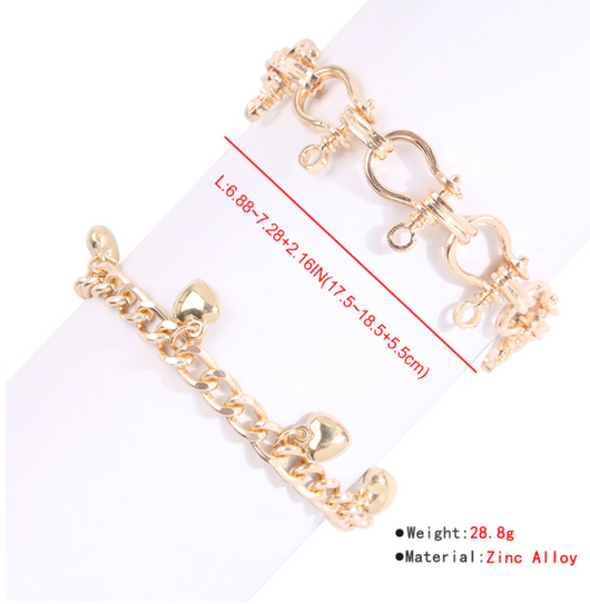 Pulsera de Cadena Gruesa en Aleación - Image 18