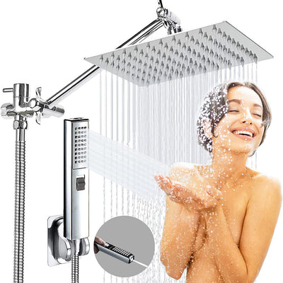 Conjunto de Ducha Presurizado en Acero Inoxidable