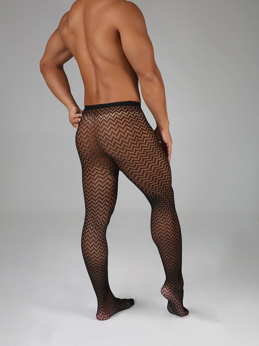 Pantimedias de Encaje Mesh Sexy para Hombre - Tejido Elástico Premium - Image 19