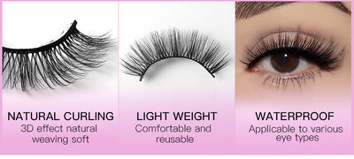 Pestañas Postizas Voluminosas Efecto Natural - Fibra Sintética Premium - Image 17