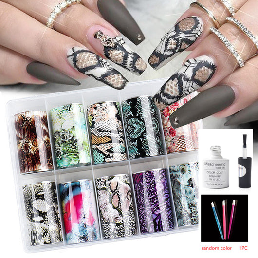 Set de 12 Láminas Decorativas para Uñas - Transferencias Nail Art - Image 18