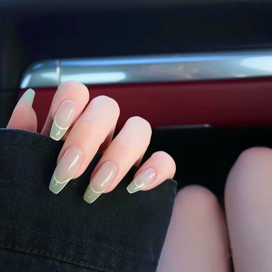 Uñas Postizas Bailarina Removibles con Diseño de Arte Nail - Image 5