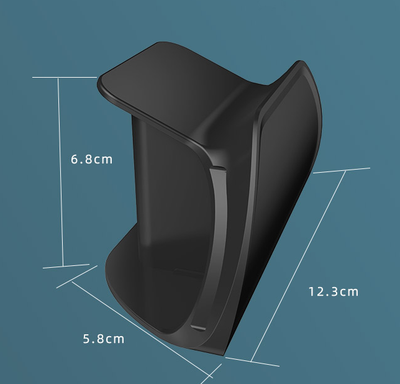 Black AOLION universal gamepad stand made of ABS plastic, designed to hold a game controller upright. - Image 21