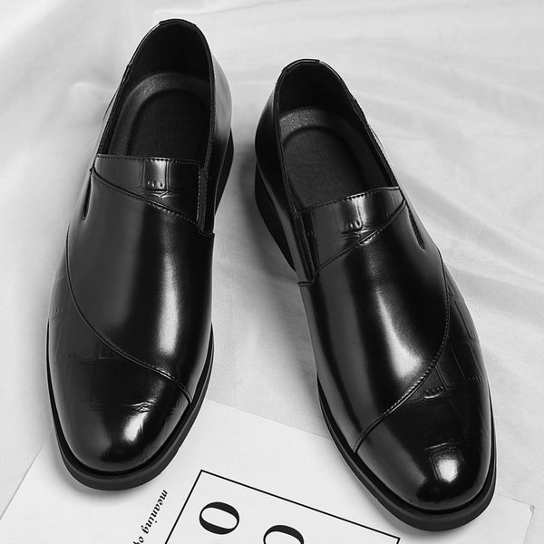 Zapatos Casuales de Cuero para Hombre - Mocasín Sin Cordones Elegante