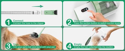 Aspiradora de Pelo para Mascotas - Sistema 2 en 1 de Succión y Extracción - Image 26