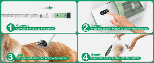 Aspiradora de Pelo para Mascotas - Sistema 2 en 1 de Succión y Extracción - Image 26