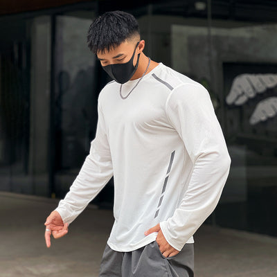 Playera Deportiva Holgada de Cuello Redondo y Manga Larga - Image 18