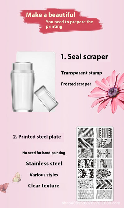 Placa de Estampado de Uñas Japonesa de Acero - Image 19