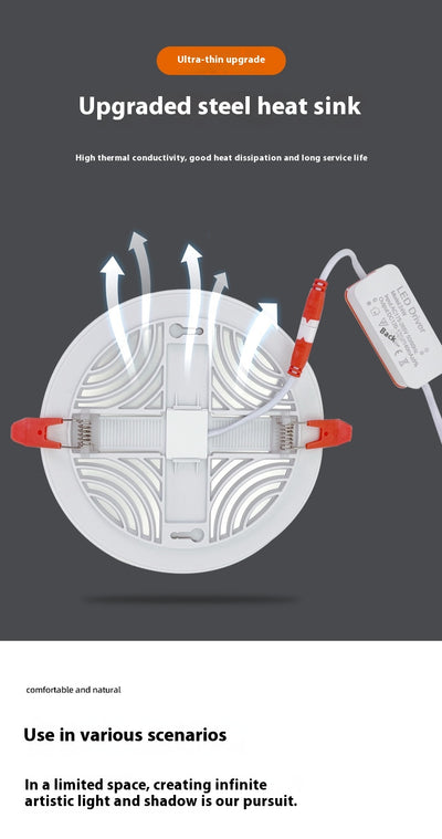 Panel de Luz LED Ultadelgado con Agujero Ajustable - Image 12