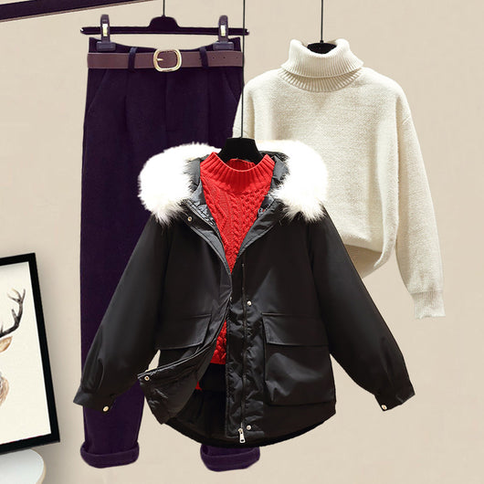 Conjunto de Sudadera Acolchada de Algodón para Mujer - Image 34