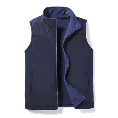 Chaleco Polar Reversible para Hombre - Abrigo Sin Mangas para Otoño e Invierno - Image 8