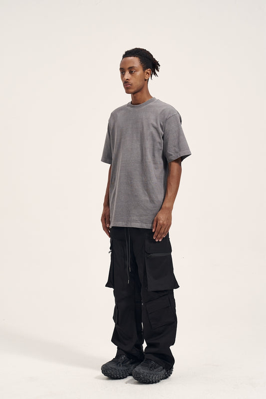 Pantalones Casuales Retro para Hombre con Bolsillos Múltiples y Cierre Lateral - Image 2