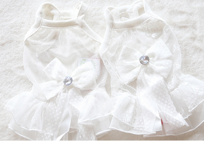 Vestido de Encaje para Mascotas Pequeñas - Falda de Boda Elegante - Image 4